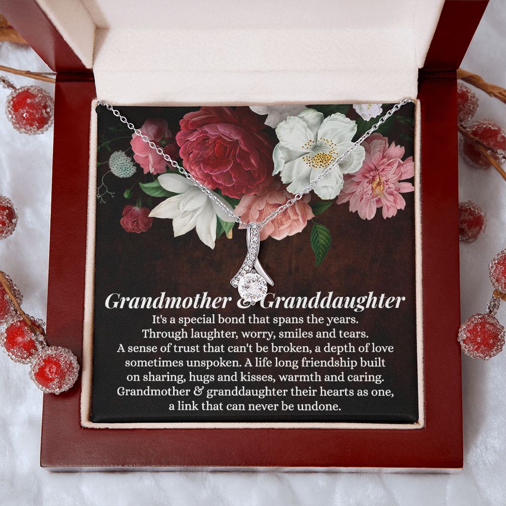 To My Grandma Necklace, Gift for Grandmother Necklace, Mothers Day Gift For Grandma Nana, Grandma Jewelry From Grandchildren GrandKids , Jewelry Box Gift For Grandma Grandmother11 Alluring Beauty Necklace