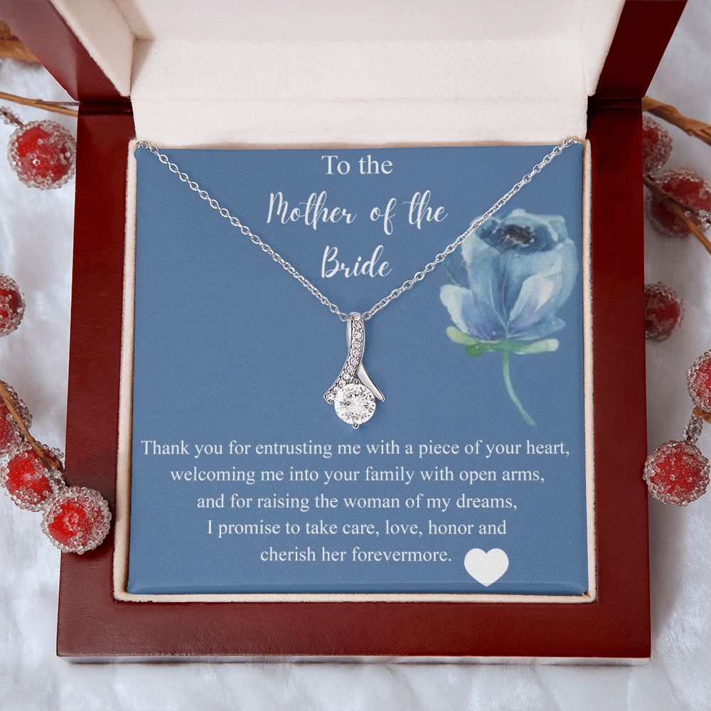 Mother Of The Bride Gift From Groom, Alluring Beauty Necklace, Future Mom Alluring Beauty Necklace