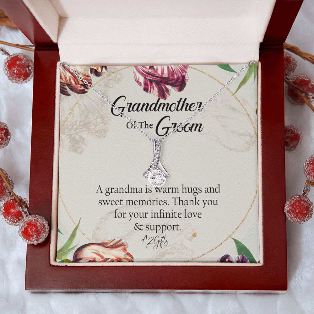 To My Grandmother Necklace, Gift for Grandmother Necklace, Mothers Day Gift For Grandma Nana, Grandma Jewelry From Grandchildren GrandKids , Jewelry Box Gift For Grandma Grandmother1 Alluring Beauty Necklace