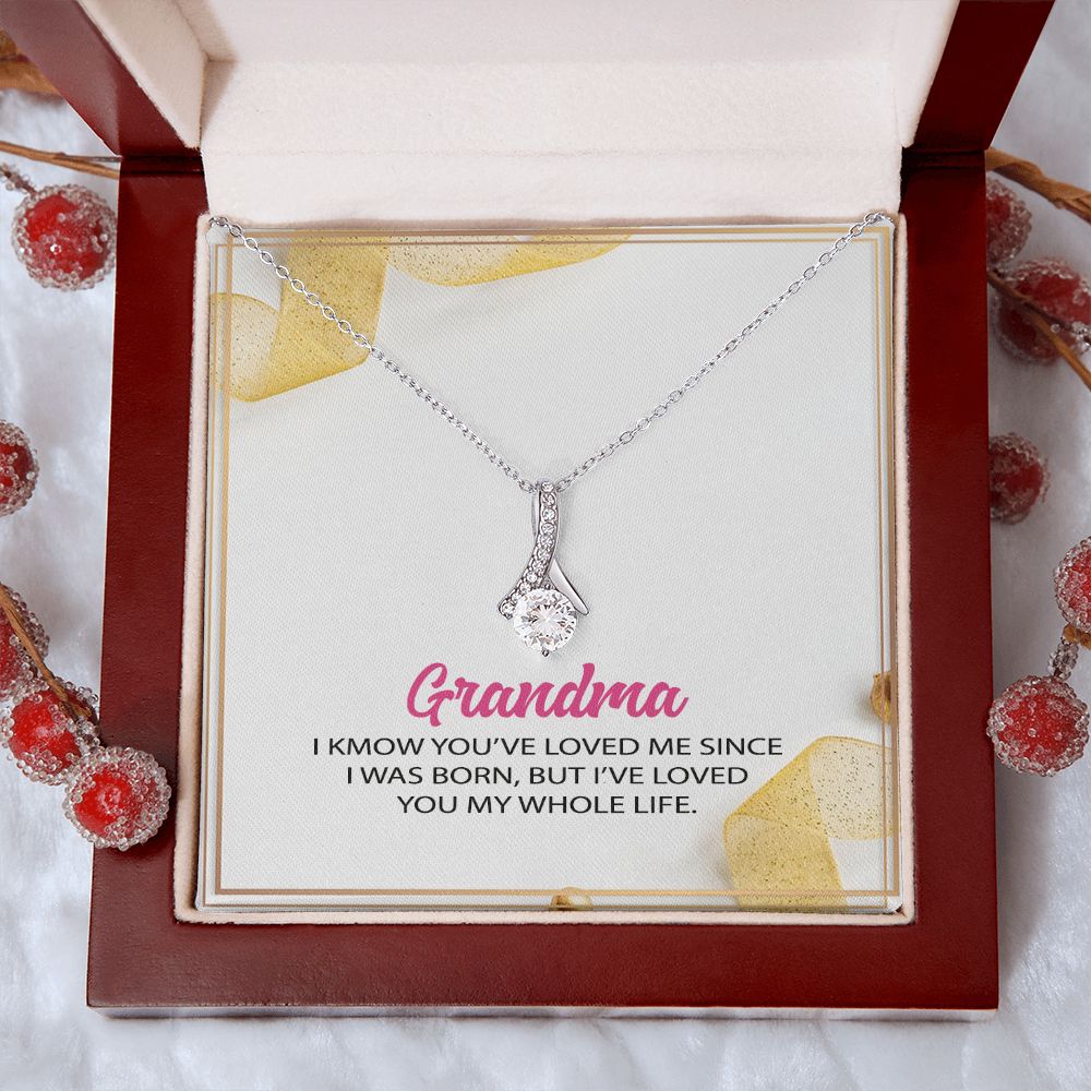 To My Grandma Necklace, Gift for Grandmother Necklace, Mothers Day Gift For Grandma Nana, Grandma Jewelry From Grandchildren GrandKids , Jewelry Box Gift For Grandma Grandmother12 Alluring Beauty Necklace