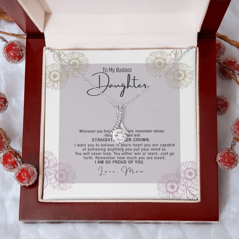 Daughter Necklace Gift From Mom Mother Daughter Jewelry Gift 21st Birthday Xmas Alluring Beauty Necklace