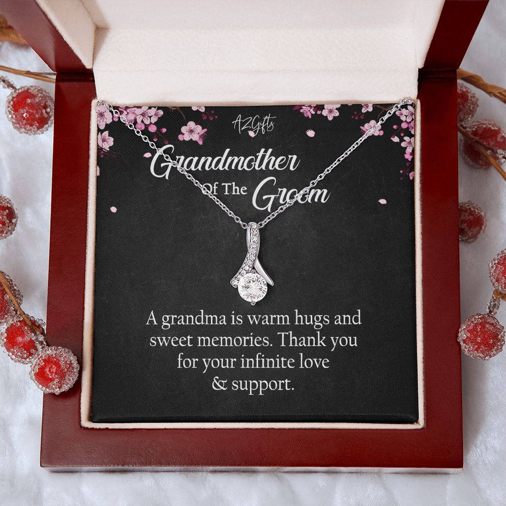 To My Grandmother Necklace, Gift for Grandmother Necklace, Mothers Day Gift For Grandma Nana, Grandma Jewelry From Grandchildren GrandKids , Jewelry Box Gift For Grandma Grandmother Alluring Beauty Necklace