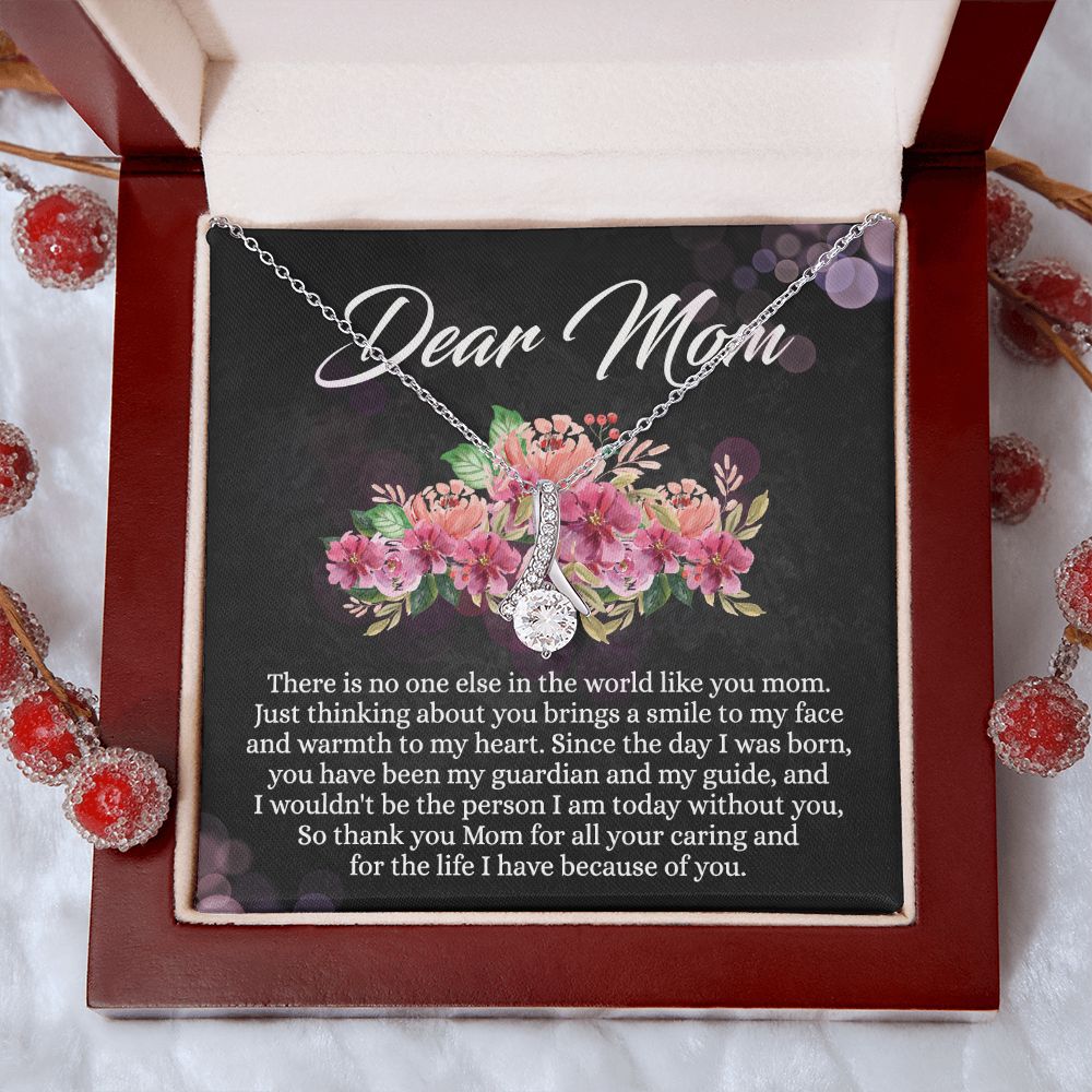 To My Mom Necklace, Mothers Day Gift From Daughter, Mom Gifts Idea, Mothers Day Necklace From Daughter, Mothers Day Gift From Son, Gift For Mom From Son, Mothers Day Jewelry Box Alluring Beauty Necklace