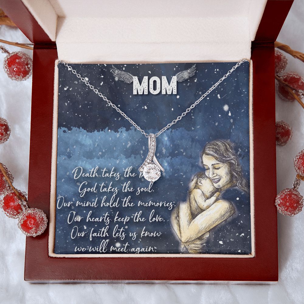 To My Mom Necklace Pendant Gift From Daughter Your Faith Lets Us Know With Message Card Gift For Mom Alluring Beauty Necklace