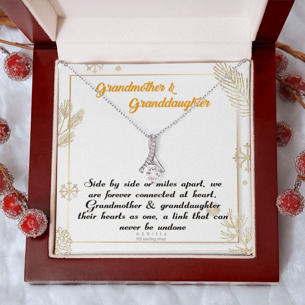 To My Grandma Necklace, Gift for Grandmother Necklace, Mothers Day Gift For Grandma Nana, Grandma Jewelry From Grandchildren GrandKids , Jewelry Box Gift For Grandma Grandmother14 Alluring Beauty Necklace