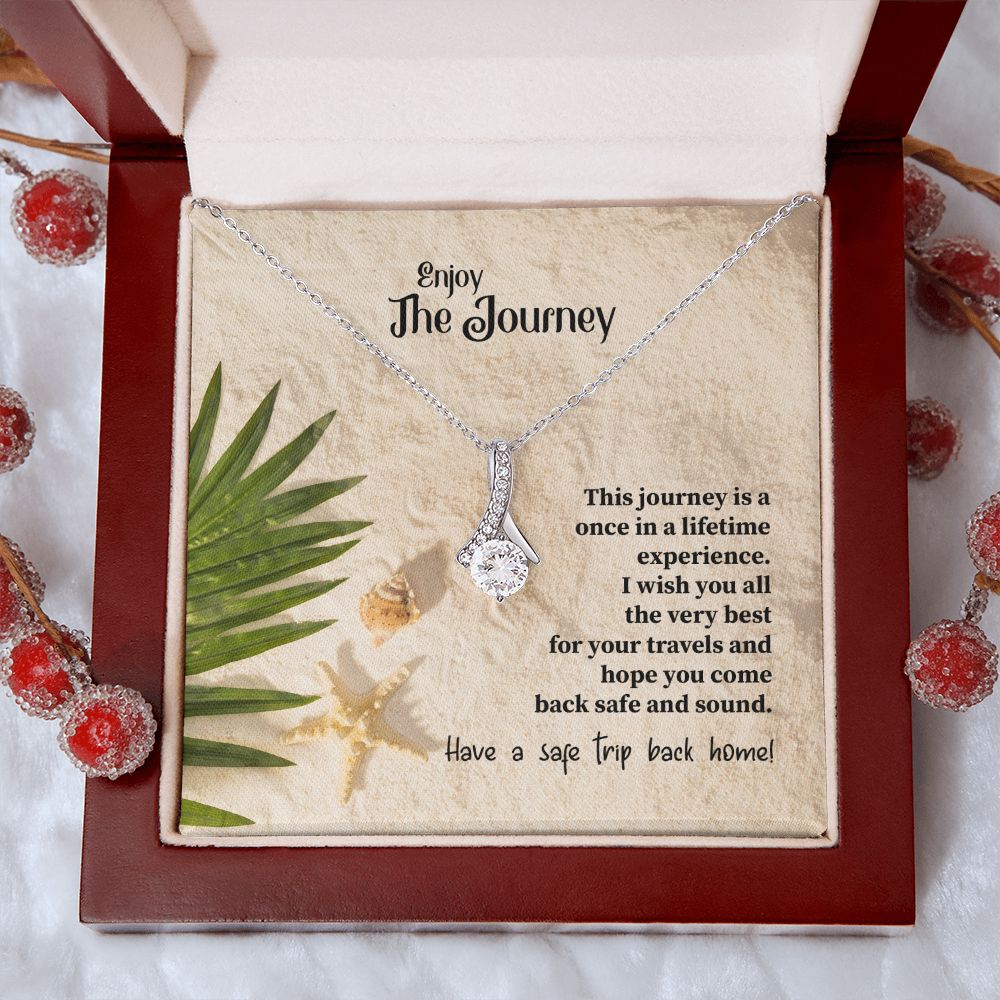 To My Mom Mother Necklace Pendant Gift Enjoy Your Journey By Sanad With Message Card Gift For Mom Alluring Beauty Necklace