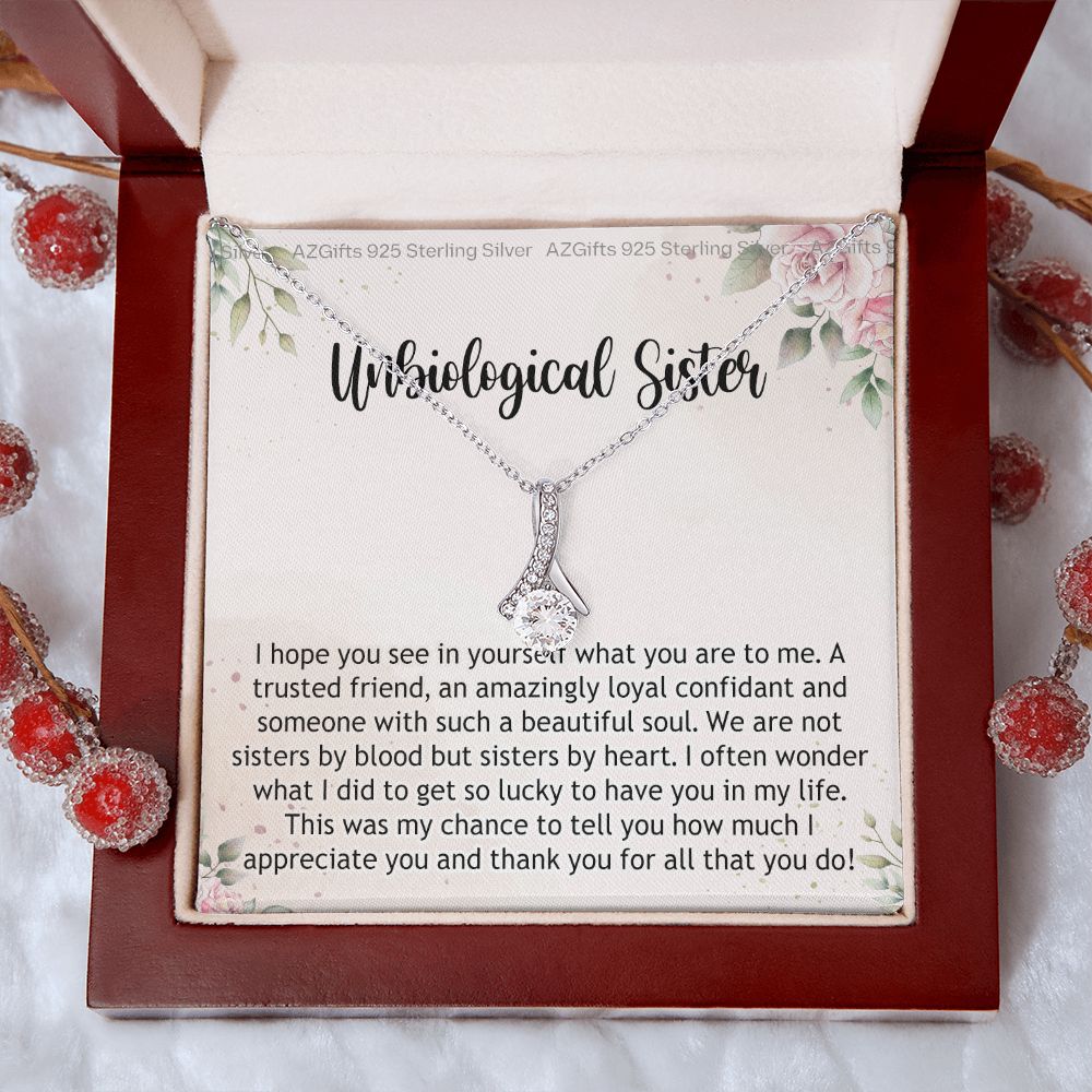 Gifts For Unbiological Sister, Unbiological Sister Gift, Unbiological Sister Gift Birthday, Gift For Best Friends Birthday, Best Friend Gift Alluring Beauty Necklace