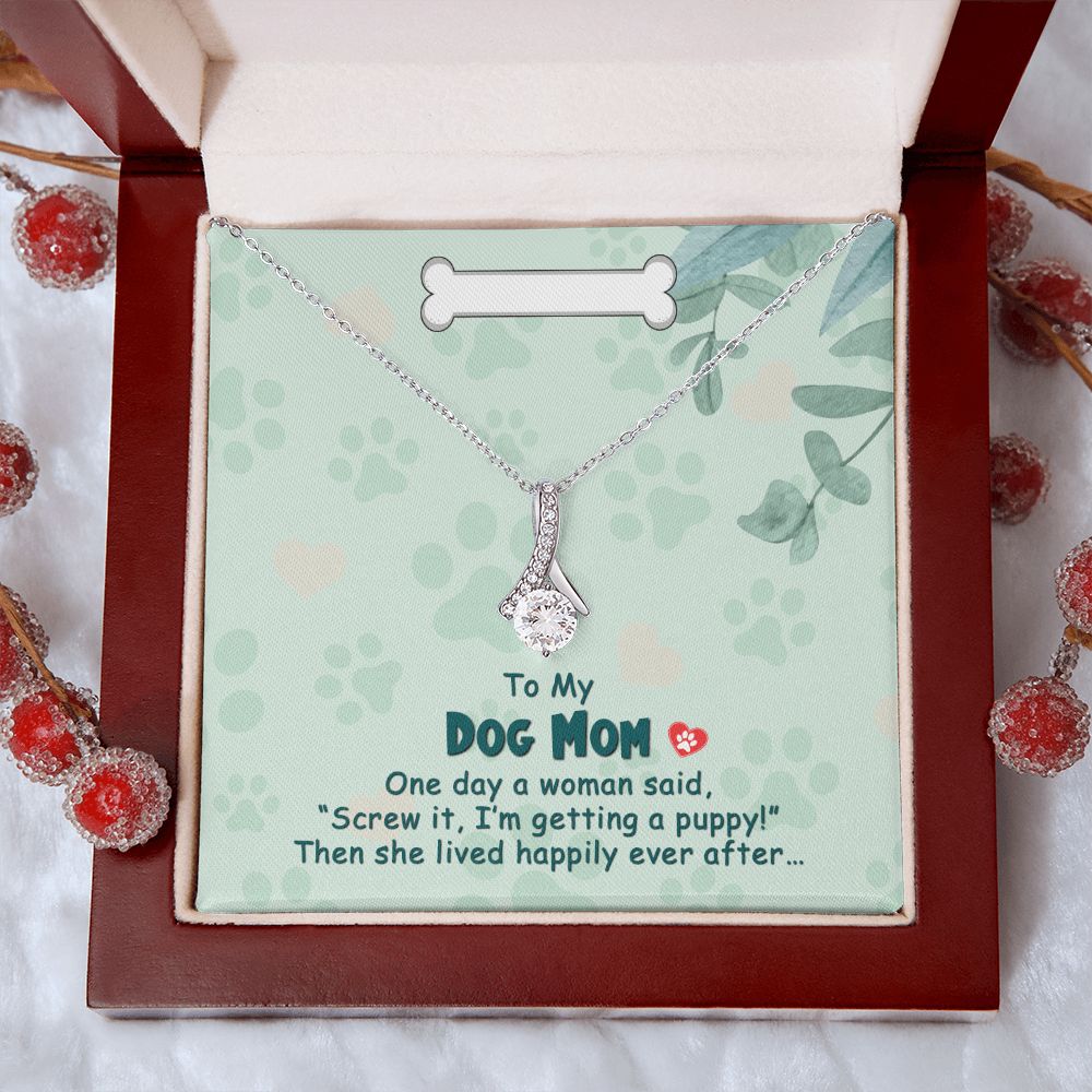 Love Knot Necklace, Dog Mom Gift For Mother's Day, Dog Mom Necklace For Women, Dog Mama Sentimental Gift, Dog Lover Gifts For Her, Unique1 Alluring Beauty Necklace
