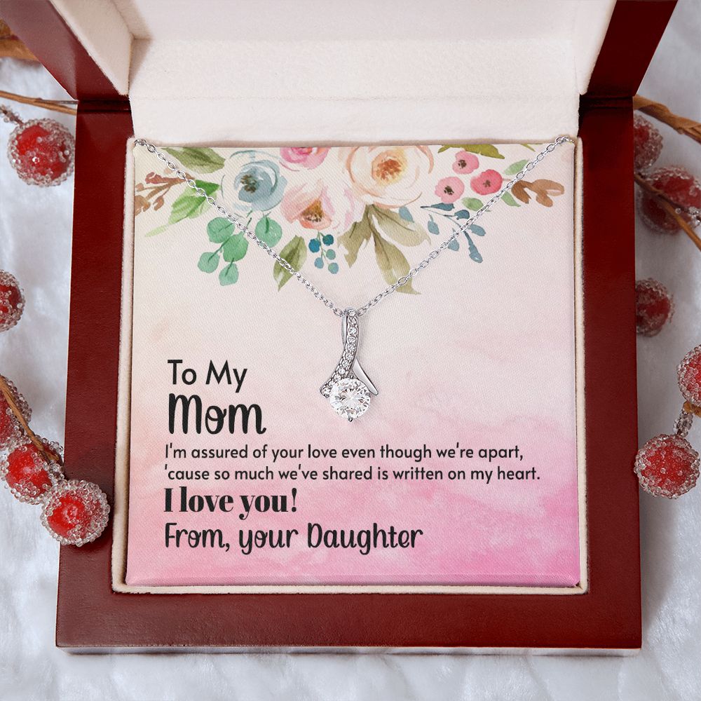 To My Mom Necklace, Gift For Mom, Mother's Day Gift from Daughter, Mom Jewelry Gift for Mothers Day, Birthday Gift for Mother, Moms Gift from Daughter Son, Necklace for Mom Mother 21 Alluring Beauty Necklace