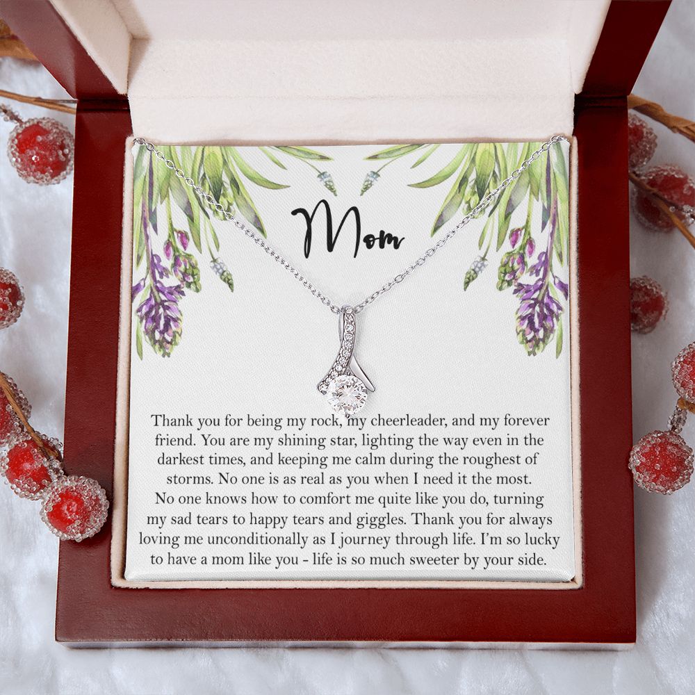 To My Mom Necklace, Gift For Mom, Mother's Day Gift from Daughter, Mom Jewelry Gift for Mothers Day, Birthday Gift for Mother, Moms Gift from Daughter Son, Necklace for Mom Mother 6 Alluring Beauty Necklace