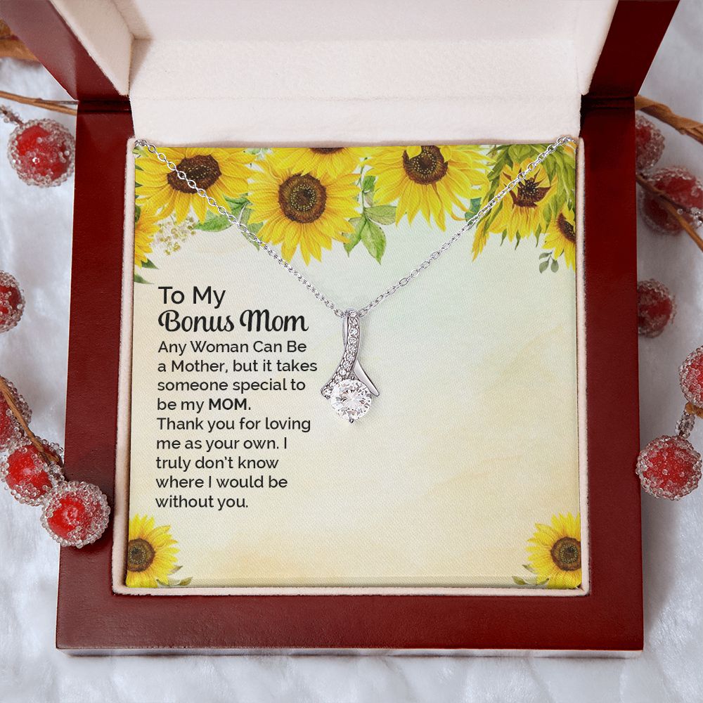 Mother Daughter Necklace as Daughter Gift from Mom, Mom Necklace as Christmas Gift for Mom from Son, Birthday Gift for Mother in Law Necklace, Bonus Mom Gifts for Step Mom Necklace3 Alluring Beauty Necklace