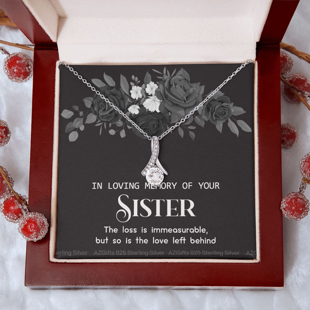In Memory Of Your Sister, Sympathy Gift Loss Of Sister, Sympathy Gift Box, Loss Of Sister Necklace, Loss Of Sister, Loss Of A Sister Alluring Beauty Necklace