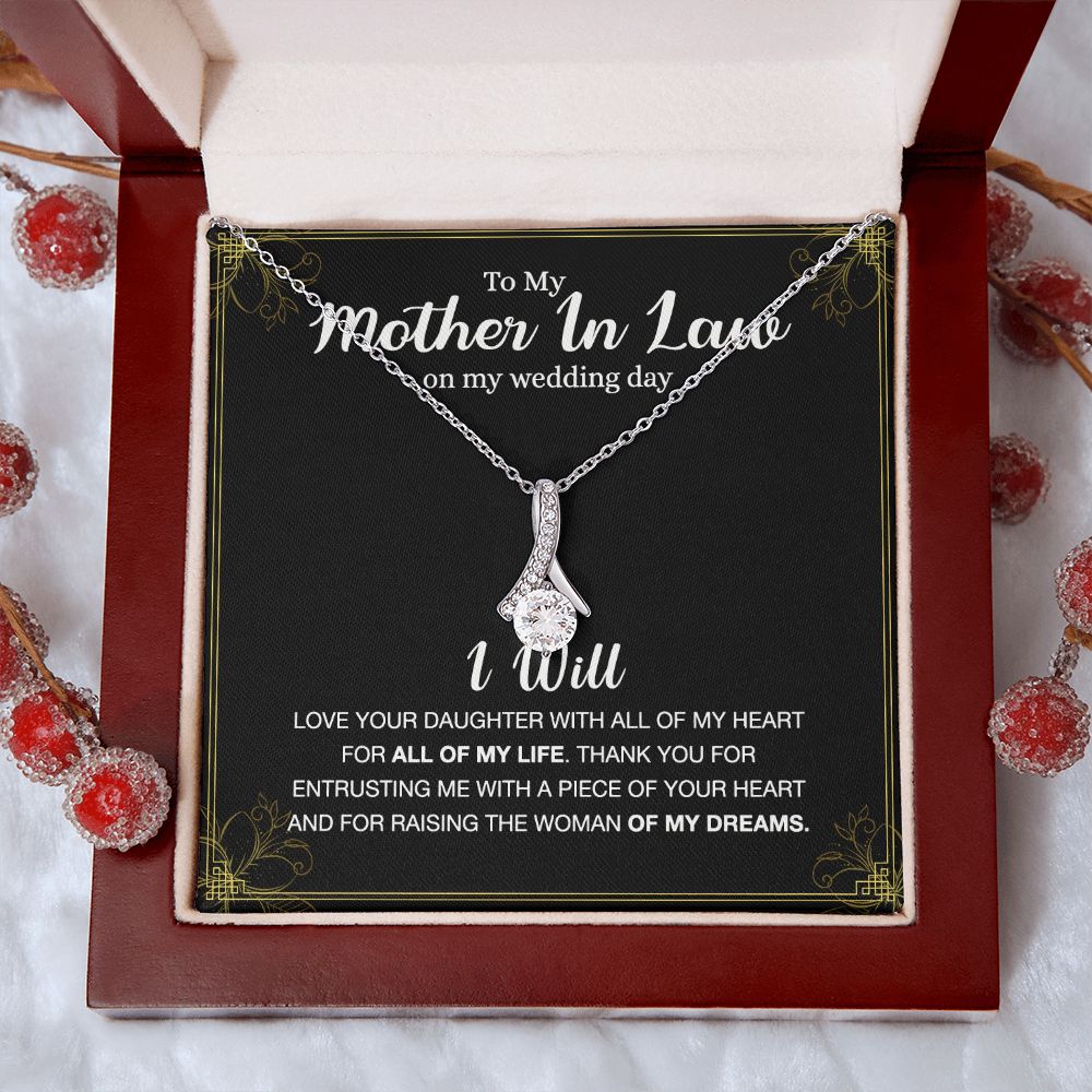 Mother Of The Bride Gift From Groom, Mother In Law Gift on Wedding Day from Groom, Gifts for Mother of the Bride, Future Mother-In-Law Alluring Beauty Necklace