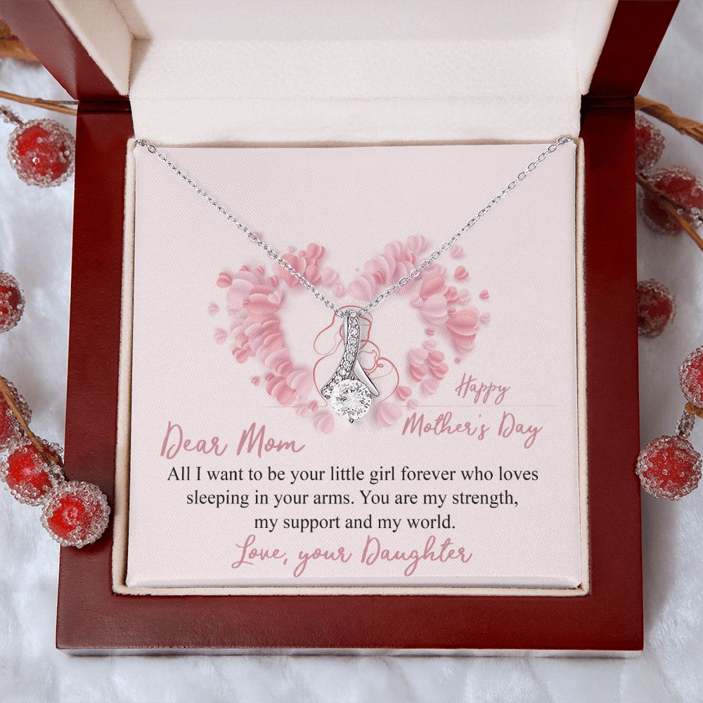 Mom Necklace Gifts for Mom from Daughter to Mom Gifts for Mothers Day from Daughter, To My Mom Necklace from Daughter to Mom Birthday Gifts Necklace with Message Card and Gift Box25 Alluring Beauty Necklace