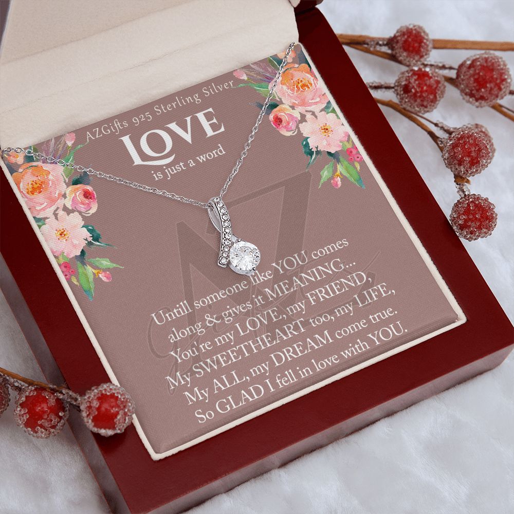 To My Wife Necklace from Husband, Luxury Necklace for Women, Personaled Alluring Beauty Necklace