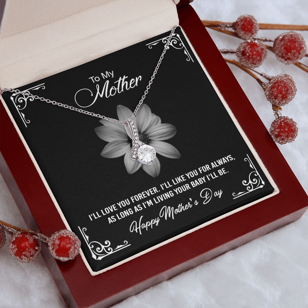 Mom Necklace Gifts for Mom from Daughter to Mom Gifts for Mothers Day from Daughter, To My Mom Necklace from Daughter to Mom Birthday Gifts Necklace with Message Card and Gift Box2247 Alluring Beauty Necklace