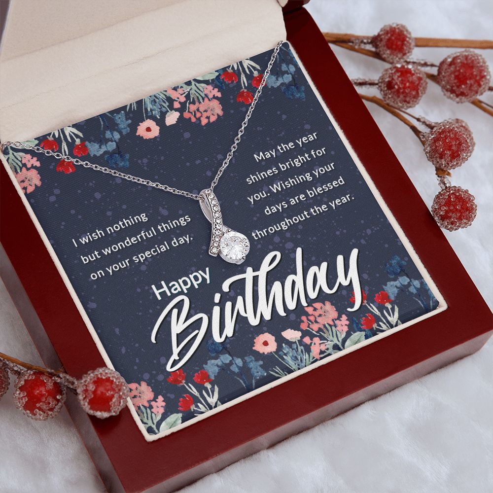 Mom Necklace Gifts for Mom from Daughter to Mom Gifts for Mothers Day from Daughter, To My Mom Necklace from Daughter to Mom Birthday Gifts Necklace with Message Card and Gift Box2230 Alluring Beauty Necklace