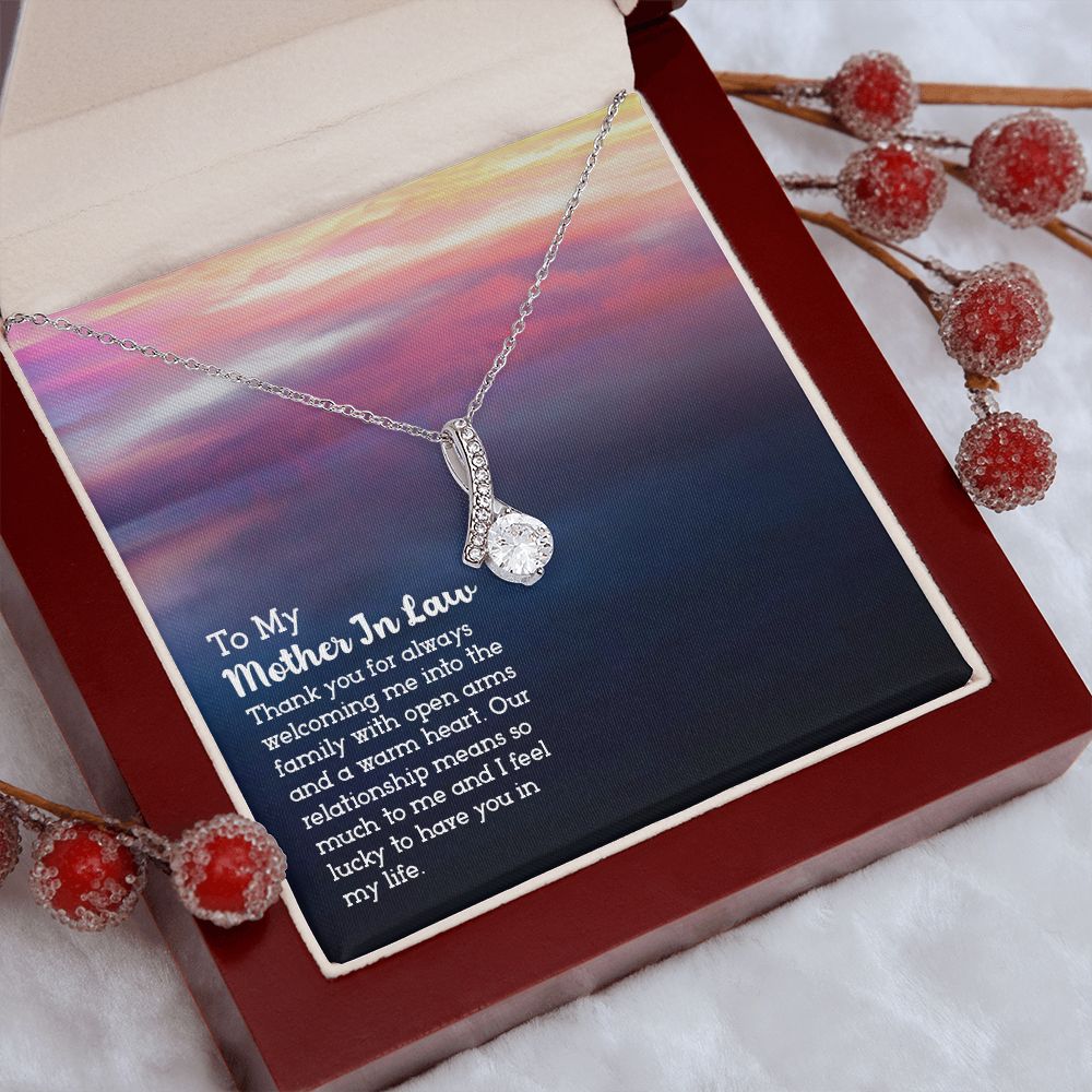Mother in Law Necklace, Jewelry for Women, Future Mother in Law Gifts from Daughter in Law, Mother of Bride Gifts For Mother in Law, Birthday Gifts For Mother In Law From Daughter In Law13 Alluring Beauty Necklace