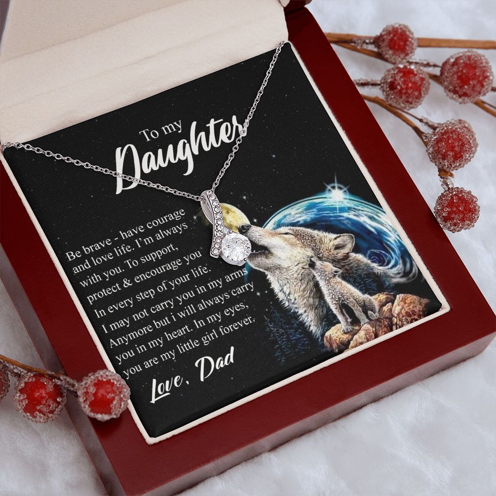 Mother Daughter Gift Ideas, To My Daughter Gift Necklace from Mom, Jewelry Pendant Present for Daughter, Birthday Christmas Gift Graduation Gifts for Daughters, Mother and Daughter Necklace 26 Alluring Beauty Necklace