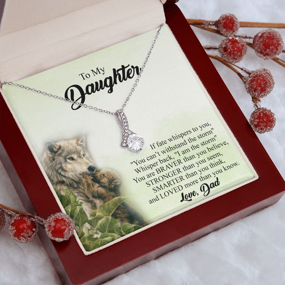Mother Daughter Gift Ideas, To My Daughter Gift Necklace from Mom, Jewelry Pendant Present for Daughter, Birthday Christmas Gift Graduation Gifts for Daughters, Mother and Daughter Necklace 27 Alluring Beauty Necklace