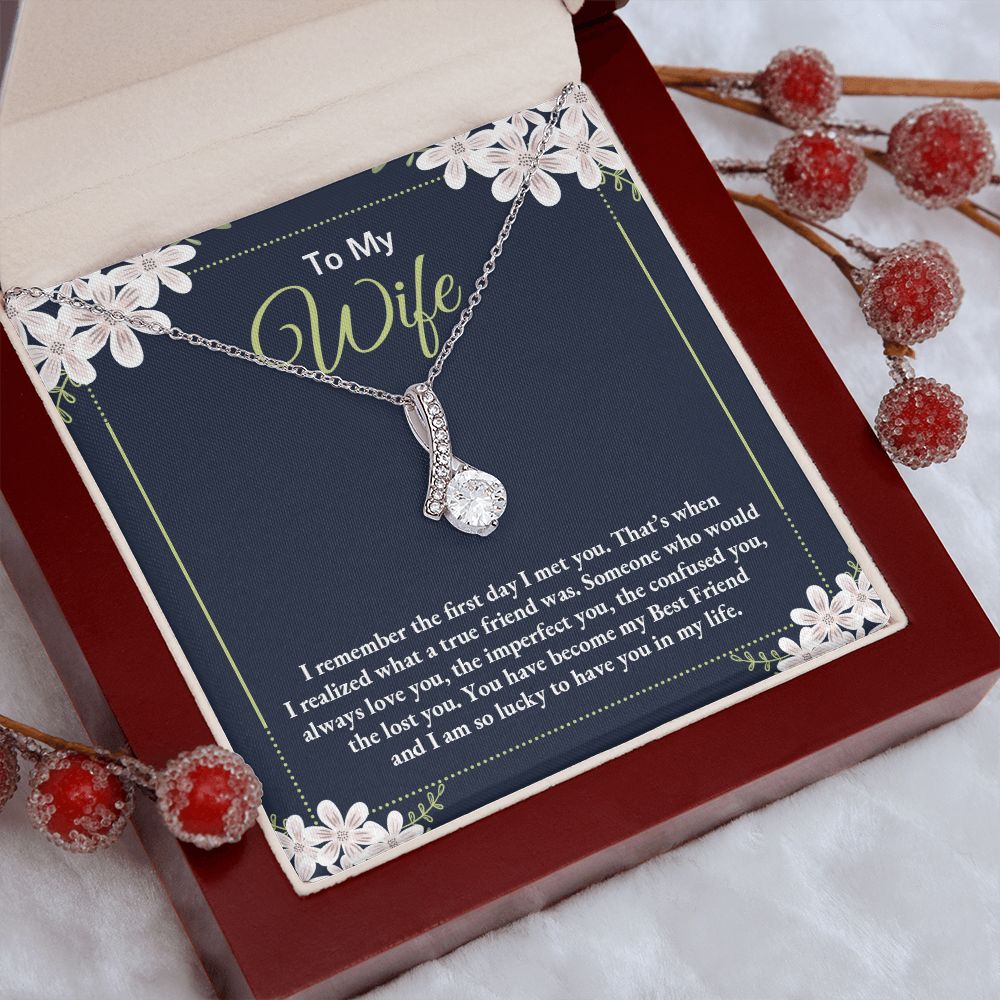 Birthday Gifts For Wife, Necklace Gifts For Wife From Husband, To My Wife Jewelry For Women , To My Wife Necklace  from Husband Wedding Anniversary Present For Wife, Beautiful Wife Jewelry Christmas28 Alluring Beauty Necklace