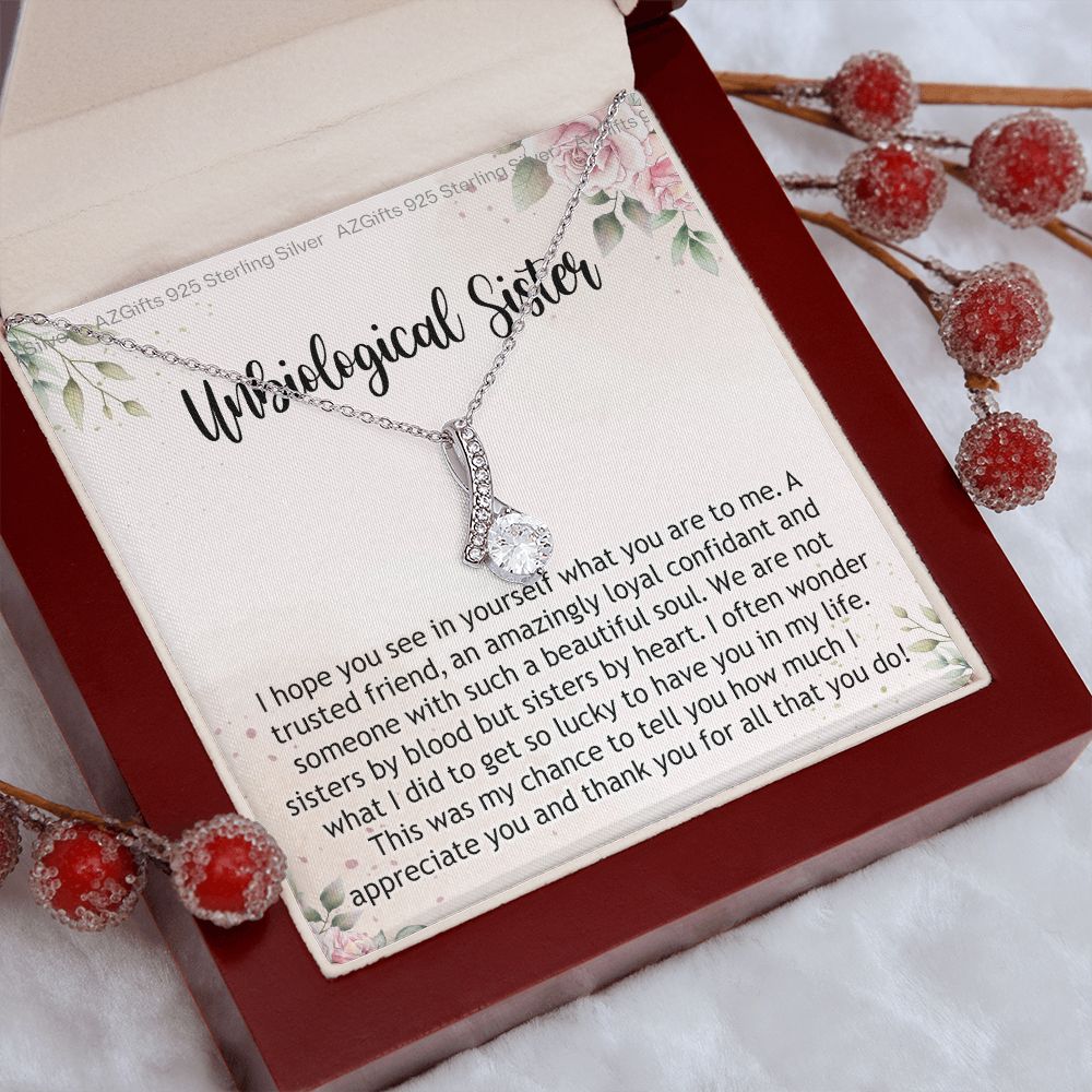 Gifts For Unbiological Sister, Unbiological Sister Gift, Unbiological Sister Gift Birthday, Gift For Best Friends Birthday, Best Friend Gift Alluring Beauty Necklace
