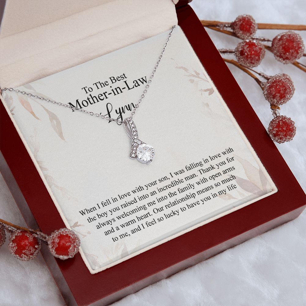 Mother in Law Necklace, Jewelry for Women, Future Mother in Law Gifts from Daughter in Law, Mother of Bride Gifts For Mother in Law, Birthday Gifts For Mother In Law From Daughter In Law4 Alluring Beauty Necklace