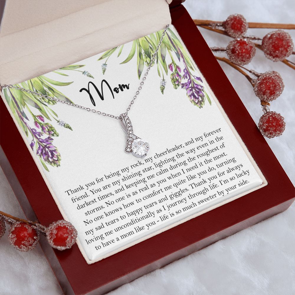 To My Mom Necklace, Gift For Mom, Mother's Day Gift from Daughter, Mom Jewelry Gift for Mothers Day, Birthday Gift for Mother, Moms Gift from Daughter Son, Necklace for Mom Mother 6 Alluring Beauty Necklace