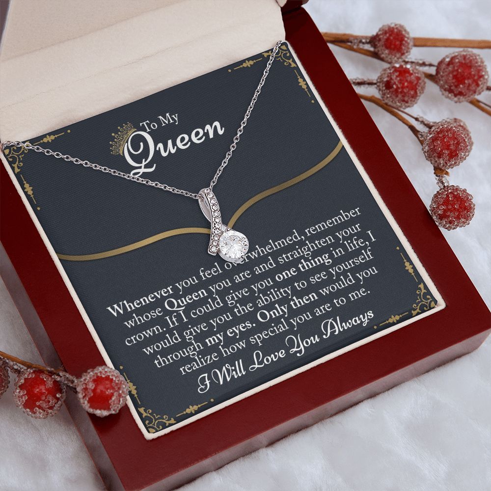 To My Queen Gift For Her Jewelry Gift Her Gift for Her Christmas Necklace Alluring Beauty Necklace
