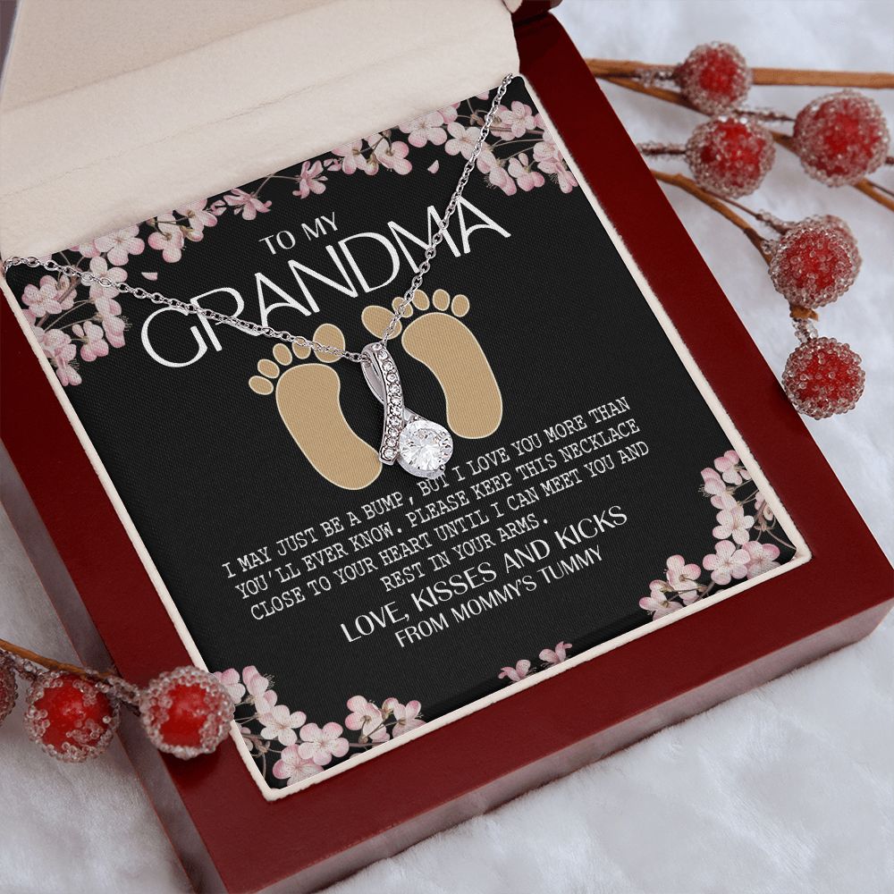 To My Grandma Necklace, Gift for Grandmother Necklace, Mothers Day Gift For Grandma Nana, Grandma Jewelry From Grandchildren GrandKids , Jewelry Box Gift For Grandma Grandmother16 Alluring Beauty Necklace