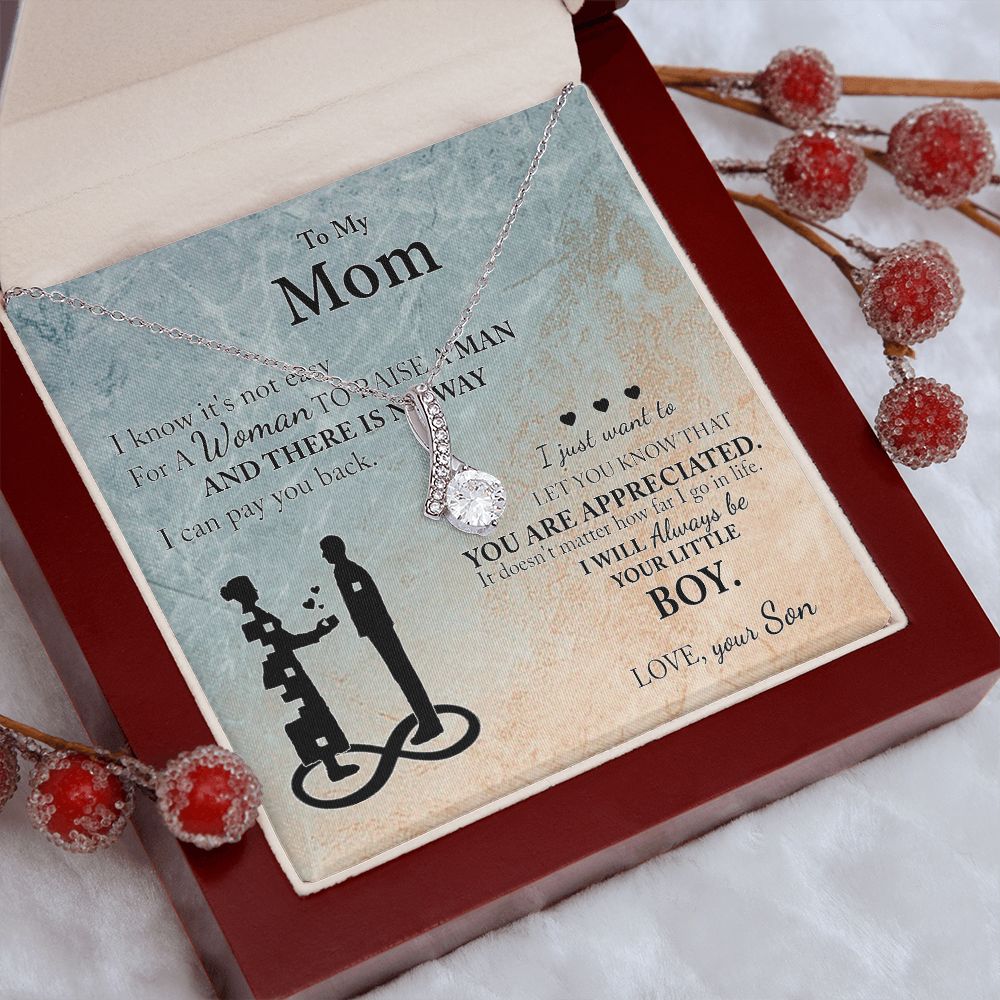 Mom Gift From Son To Mother Necklace Thoughtful Birthday Gift Sentimental Alluring Beauty Necklace