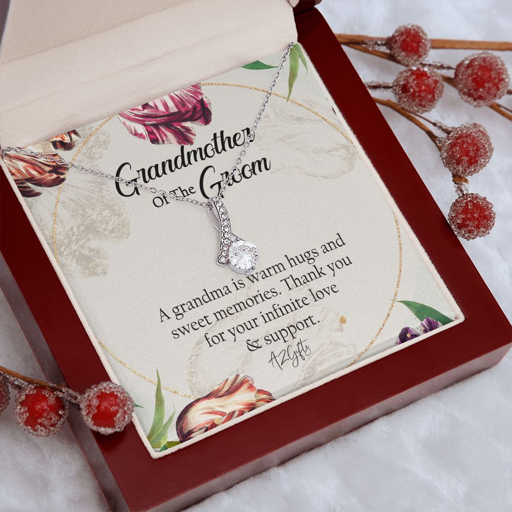 To My Grandmother Necklace, Gift for Grandmother Necklace, Mothers Day Gift For Grandma Nana, Grandma Jewelry From Grandchildren GrandKids , Jewelry Box Gift For Grandma Grandmother1 Alluring Beauty Necklace
