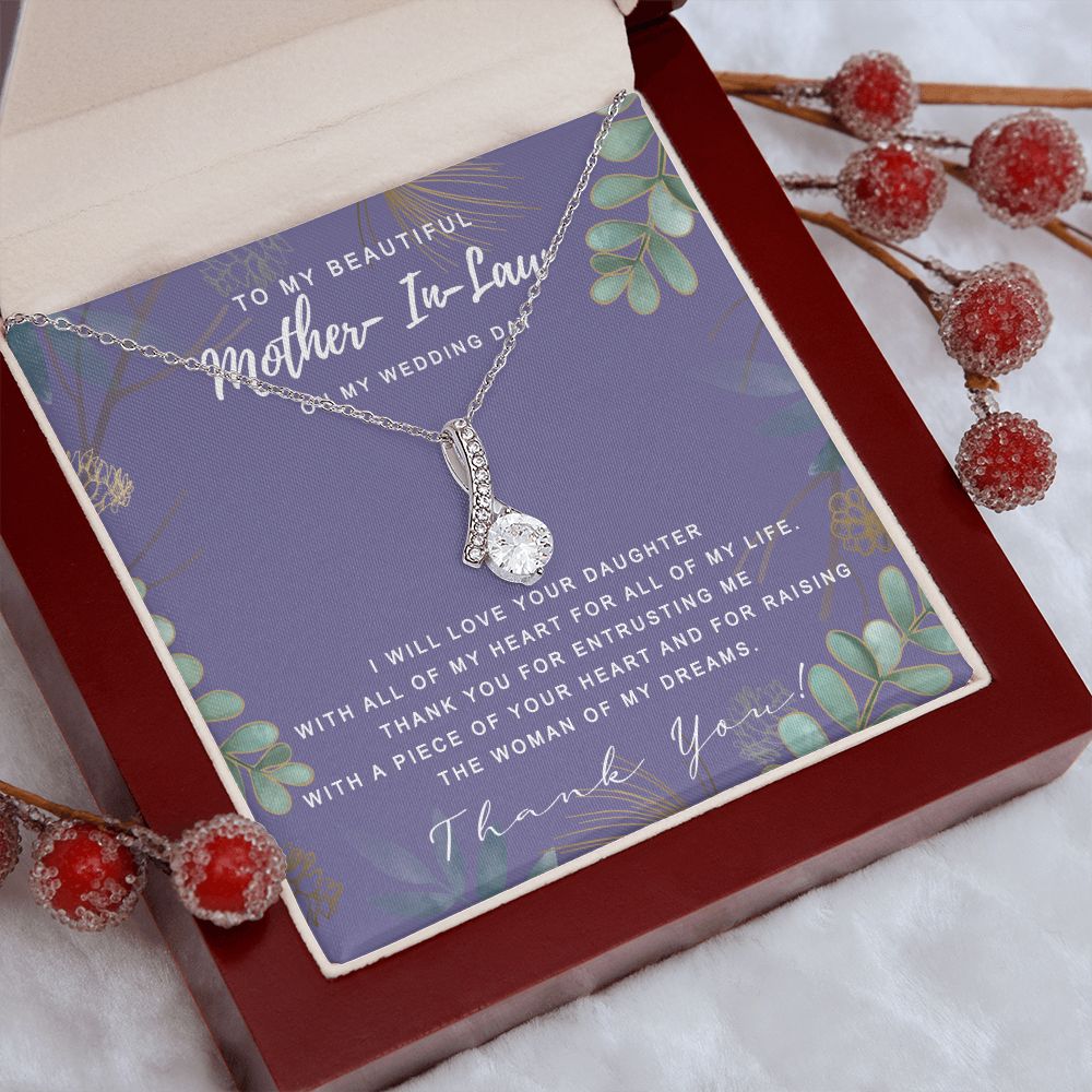 Mother in Law Necklace, Jewelry for Women, Future Mother in Law Gifts from Daughter in Law, Mother of Bride Gifts For Mother in Law, Birthday Gifts For Mother In Law From Daughter In Law8 Alluring Beauty Necklace