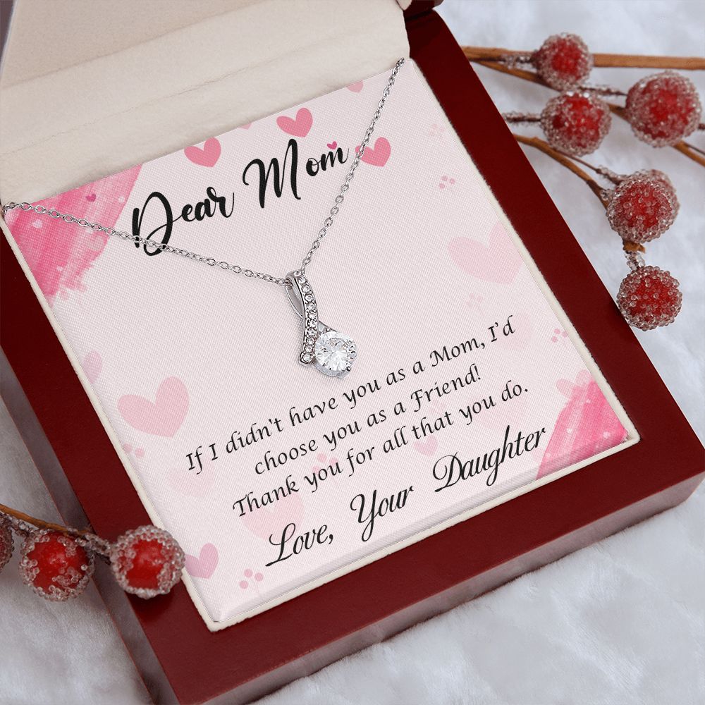 To My Mom Necklace, Gift For Mom, Mother's Day Gift from Daughter, Mom Jewelry Gift for Mothers Day, Birthday Gift for Mother, Moms Gift from Daughter Son, Necklace for Mom Mother 10 Alluring Beauty Necklace