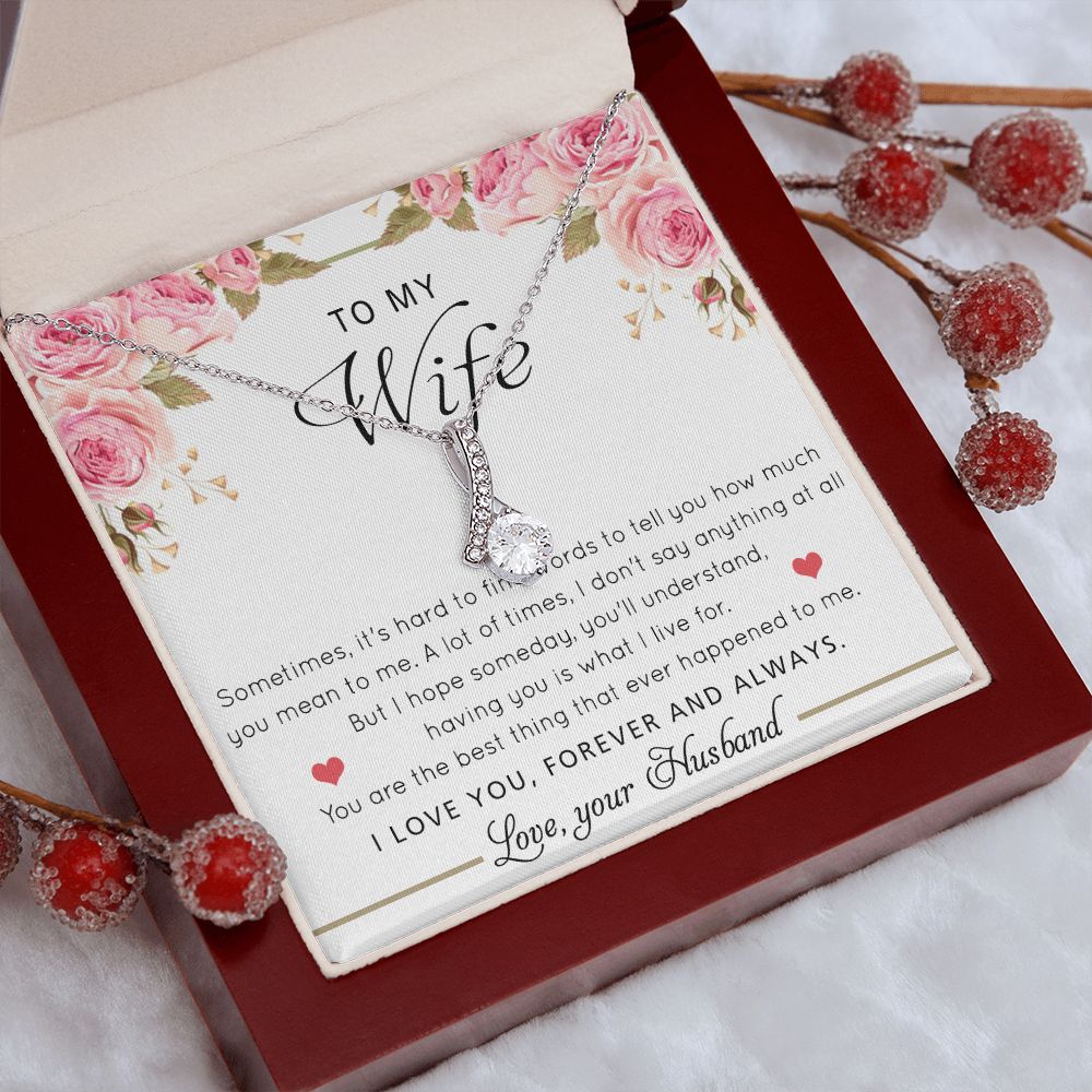 To My Wife Necklace Gift For Wife Birthday Gift For Wife Romantic Gifts For Her Alluring Beauty Necklace