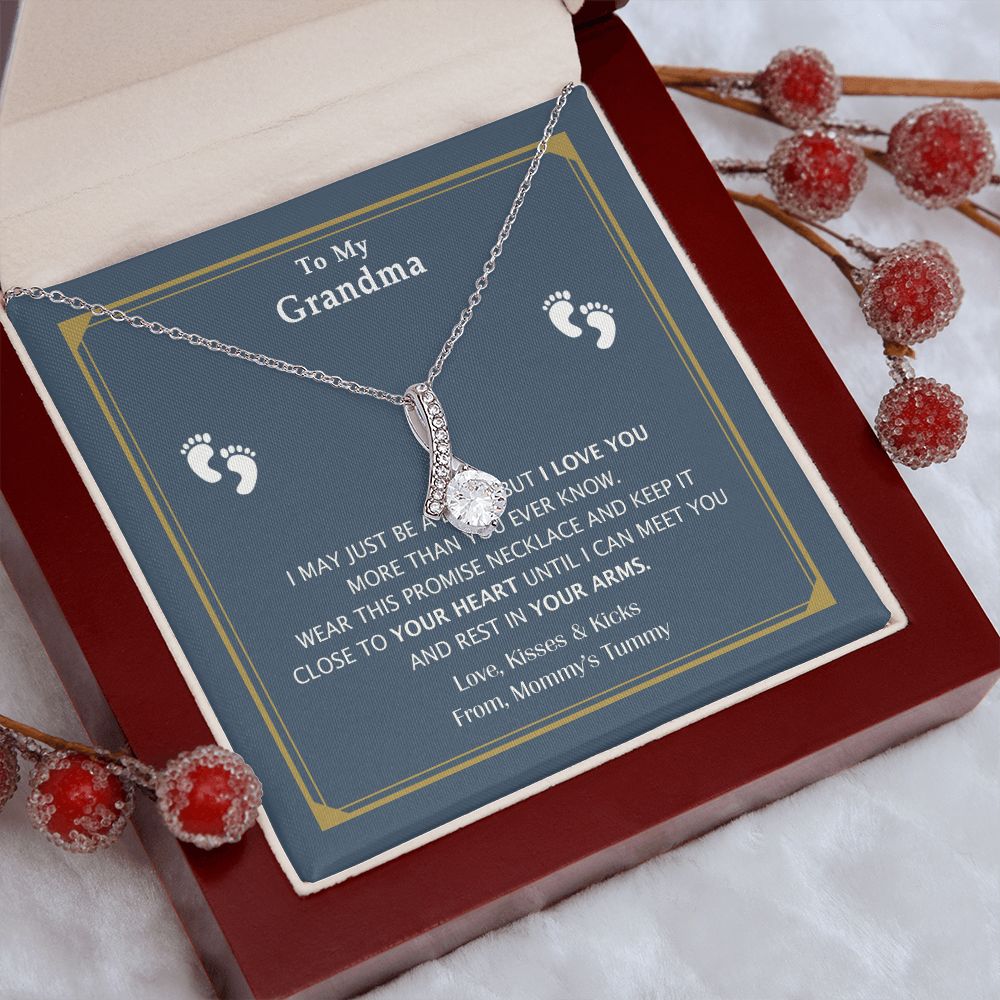 To My Grandma Necklace, Gift for Grandmother Necklace, Mothers Day Gift For Grandma Nana, Grandma Jewelry From Grandchildren GrandKids , Jewelry Box Gift For Grandma Grandmother17 Alluring Beauty Necklace