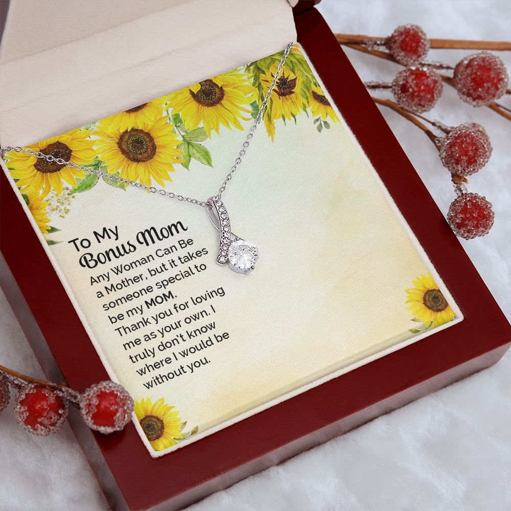 Mother Daughter Necklace as Daughter Gift from Mom, Mom Necklace as Christmas Gift for Mom from Son, Birthday Gift for Mother in Law Necklace, Bonus Mom Gifts for Step Mom Necklace3 Alluring Beauty Necklace