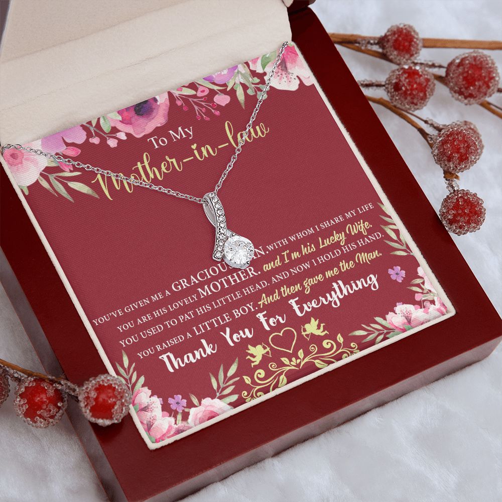 Mother in Law Necklace, Jewelry for Women, Future Mother in Law Gifts from Daughter in Law, Mother of Bride Gifts For Mother in Law, Birthday Gifts For Mother In Law From Daughter In Law7 Alluring Beauty Necklace