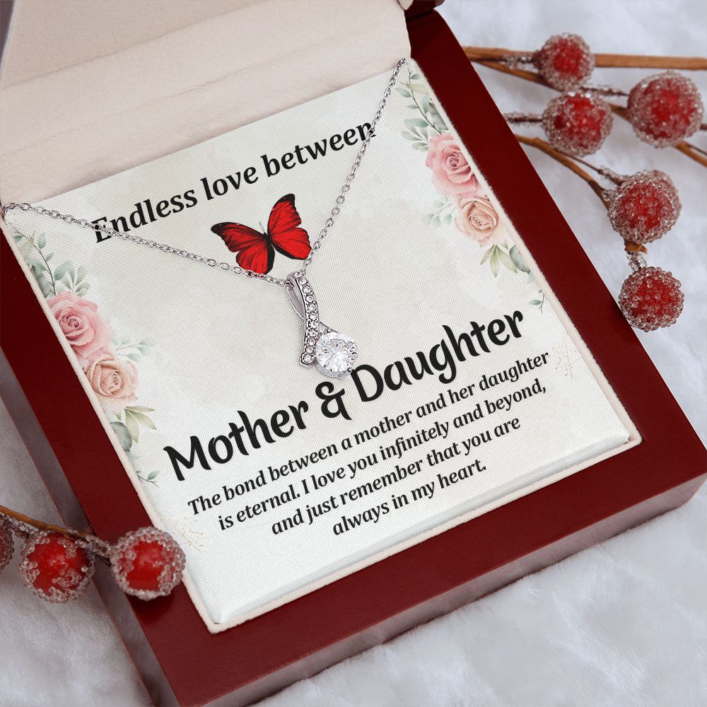 To My Mom Necklace, Gift For Mom, Mother's Day Gift from Daughter, Mom Jewelry Gift for Mothers Day, Birthday Gift for Mother, Moms Gift from Daughter Son, Necklace for Mom Mother 11 Alluring Beauty Necklace