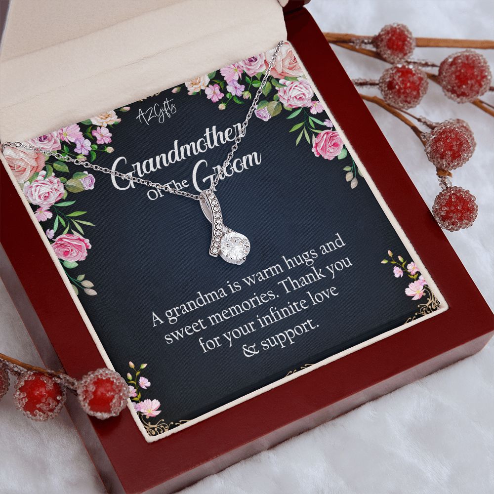 To My Grandmother Necklace, Gift for Grandmother Necklace, Mothers Day Gift For Grandma Nana, Grandma Jewelry From Grandchildren GrandKids , Jewelry Box Gift For Grandma Grandmother2 Alluring Beauty Necklace