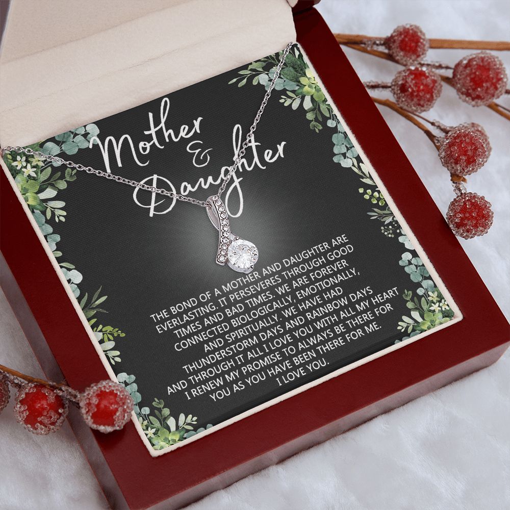 Mother Daughter Necklace Mothers day Necklace Mother Daughter Gift Mother Daughter Jewelry Gift For Daughter From Mom Daughter Mother Birthday Gift Alluring Beauty Necklace