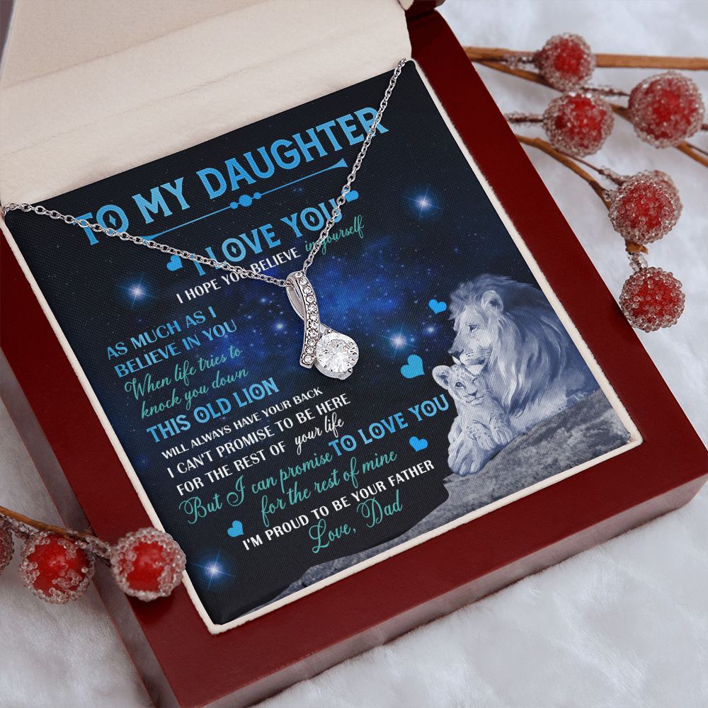 Dad To Daughter Necklace Jewelry Gift for Daughter from Dad Father Daughter Gift 175009114907 Alluring Beauty Necklace