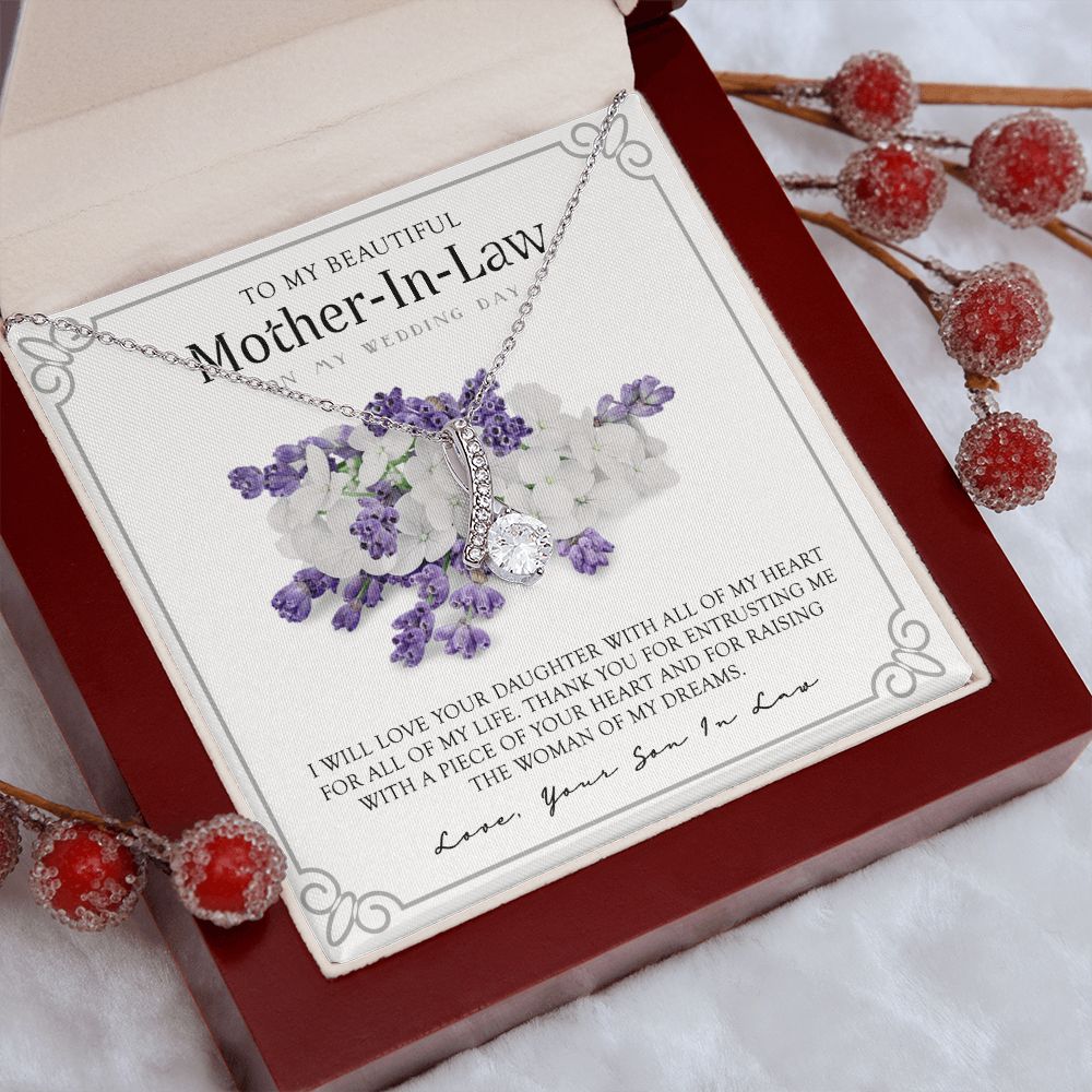 Mother in Law Necklace, Jewelry for Women, Future Mother in Law Gifts from Daughter in Law, Mother of Bride Gifts For Mother in Law, Birthday Gifts For Mother In Law From Daughter In Law9 Alluring Beauty Necklace