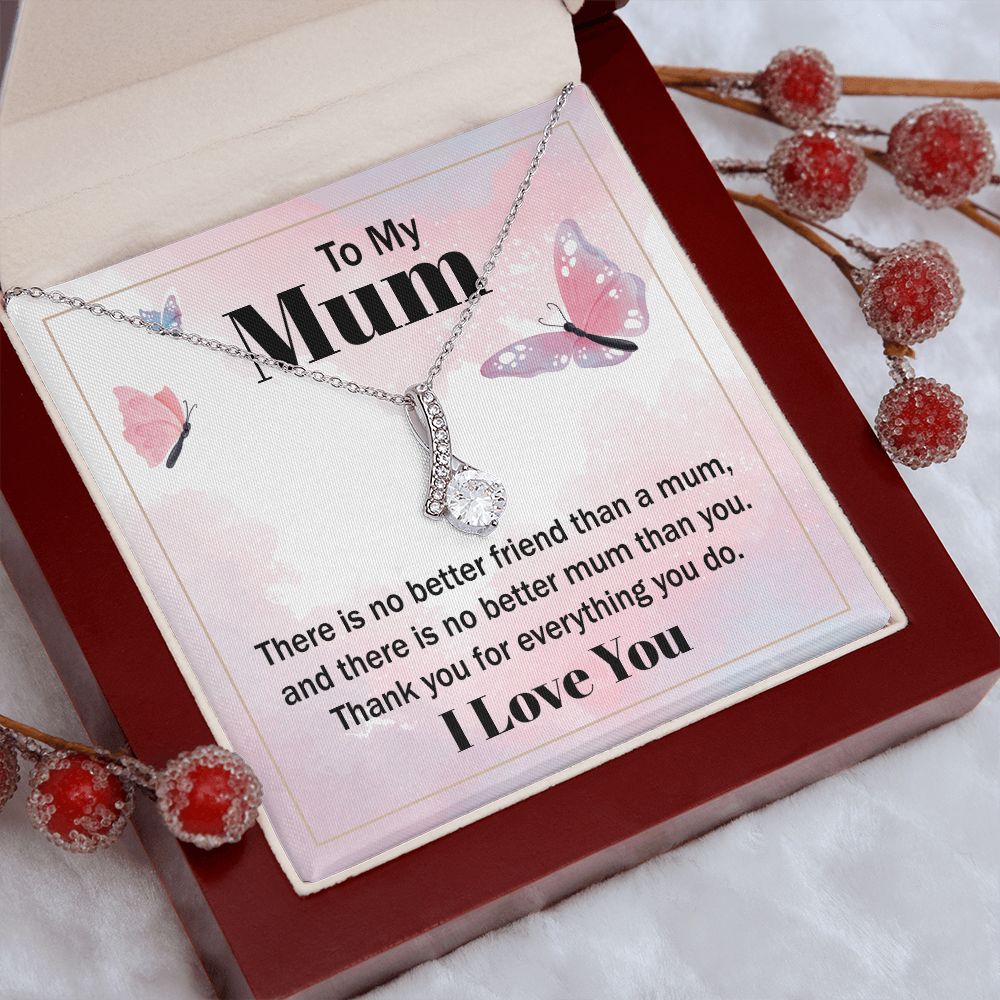 Mom Necklace Gifts for Mom from Daughter to Mom Gifts for Mothers Day from Daughter, To My Mom Necklace from Daughter to Mom Birthday Gifts Necklace with Message Card and Gift Box19 Alluring Beauty Necklace