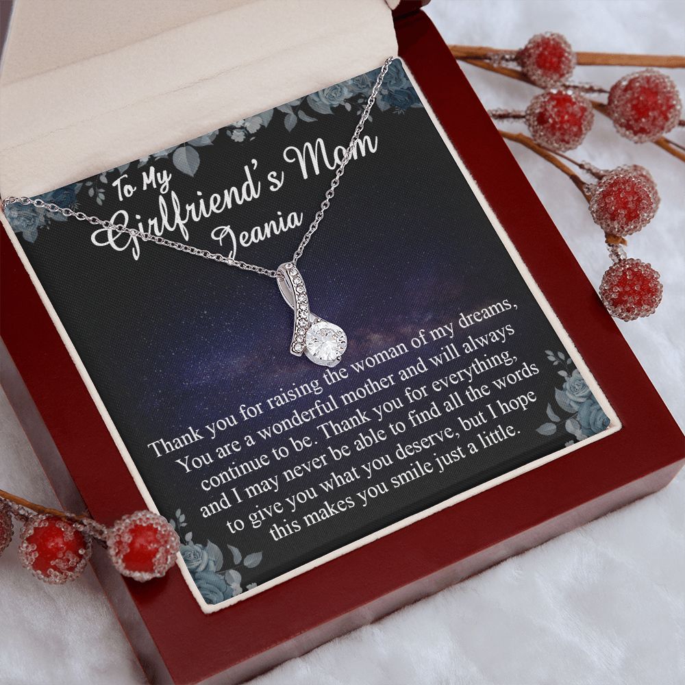 To My Girlfriends Mom Gift Mother's Day Gift for Girlfriend's Mom Necklace Gift Alluring Beauty Necklace