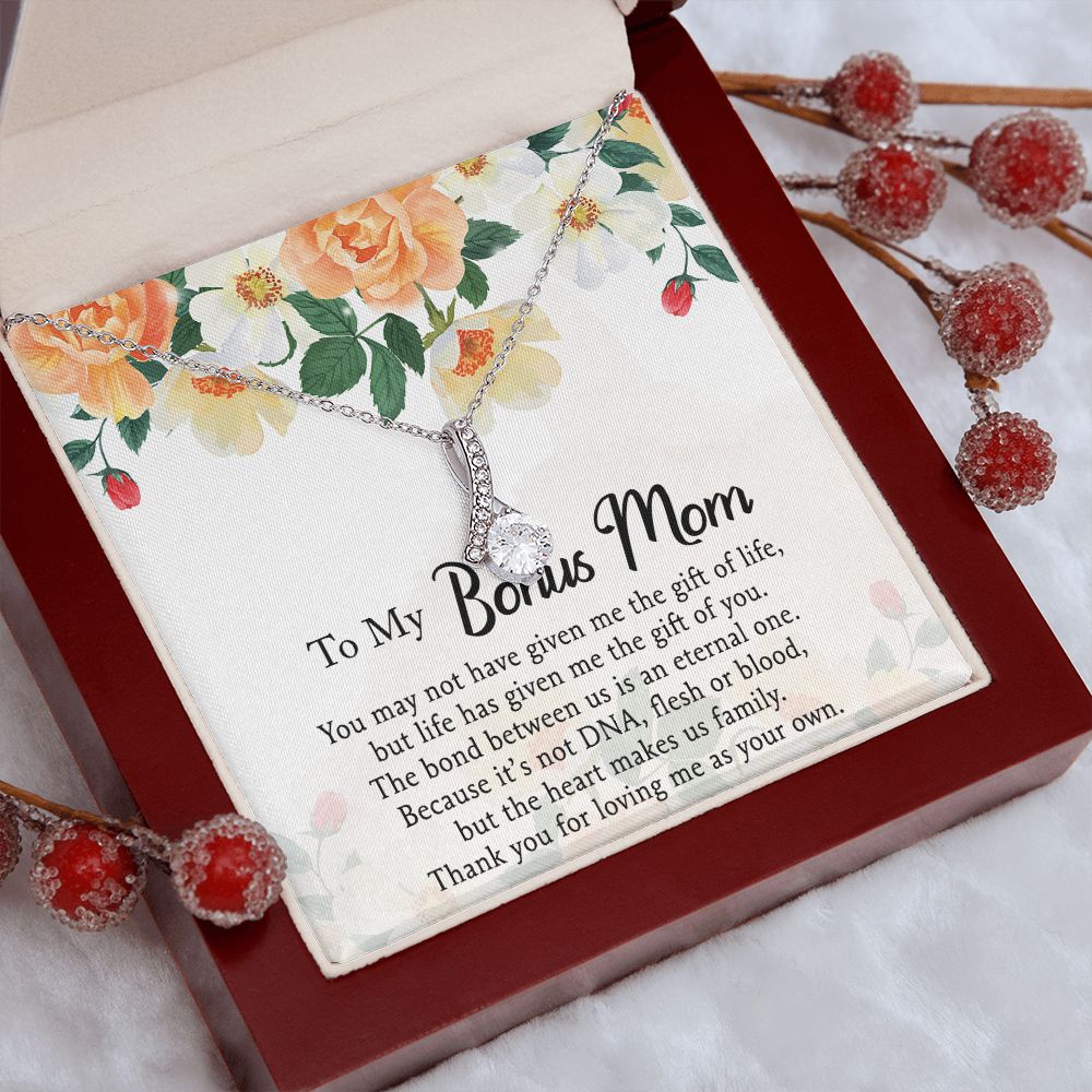 Mother Daughter Necklace as Daughter Gift from Mom, Mom Necklace as Christmas Gift for Mom from Son, Birthday Gift for Mother in Law Necklace, Bonus Mom Gifts for Step Mom Necklace5 Alluring Beauty Necklace