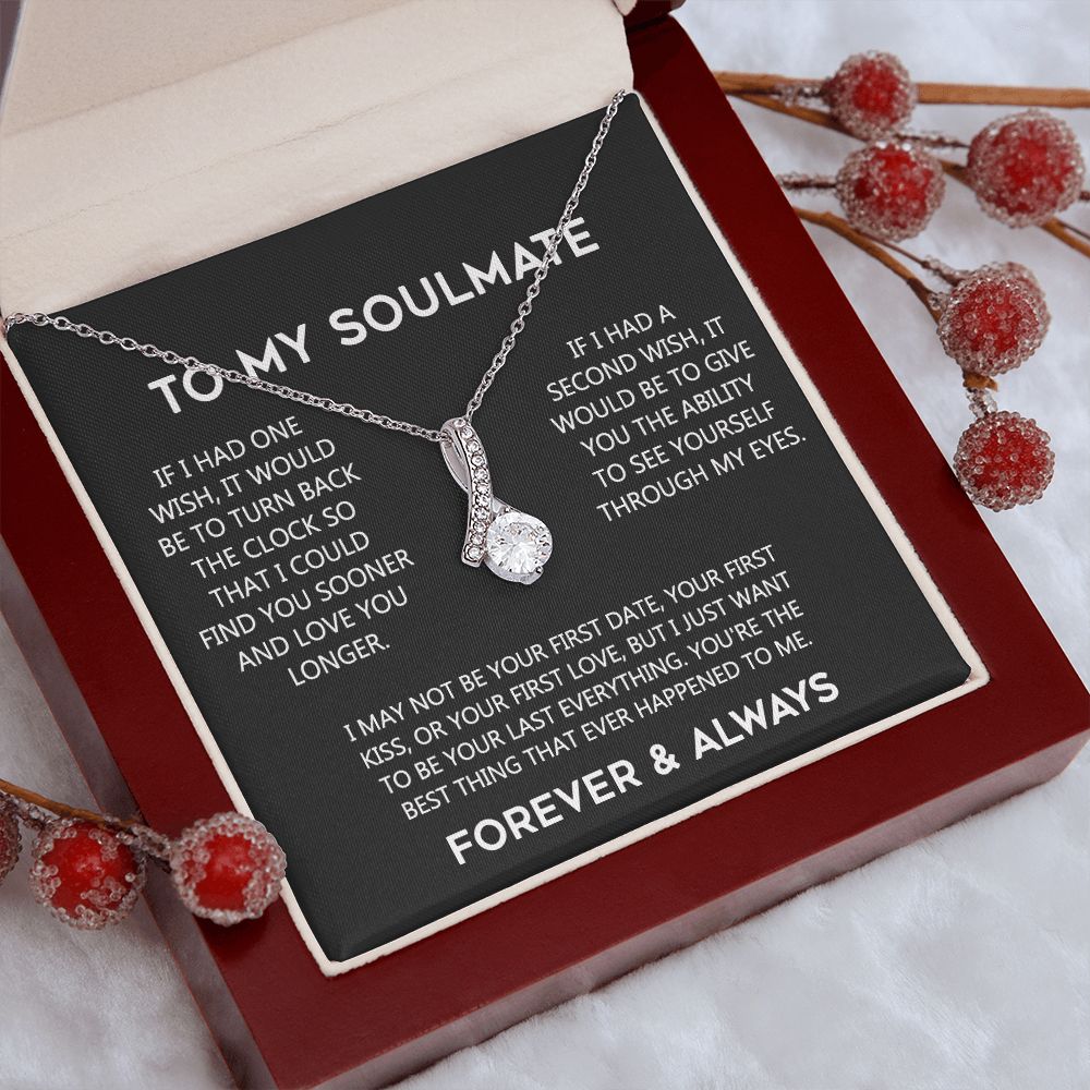To My Soulmate Eternal Hope Necklace  Wife Soulmate Valentines Day Gift for Her 175144059615 Alluring Beauty Necklace