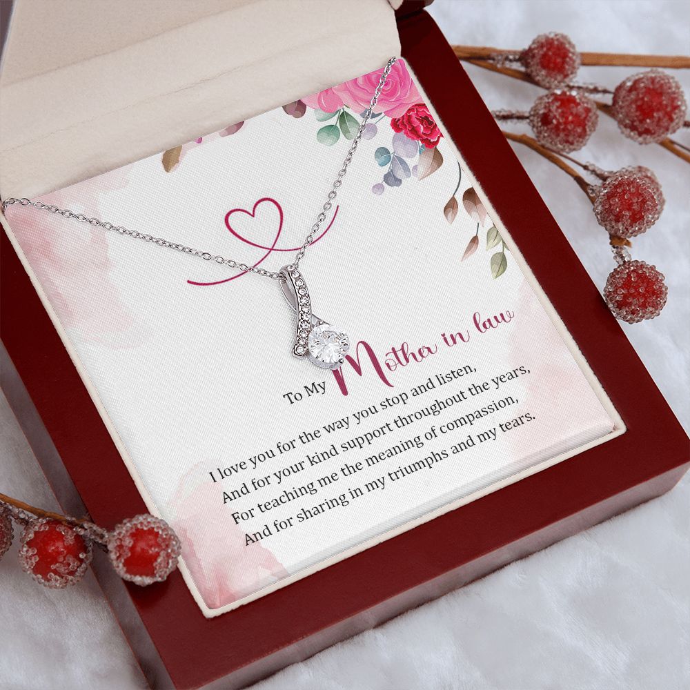 Mother in Law Necklace, Jewelry for Women, Future Mother in Law Gifts from Daughter in Law, Mother of Bride Gifts For Mother in Law, Birthday Gifts For Mother In Law From Daughter In Law17 Alluring Beauty Necklace