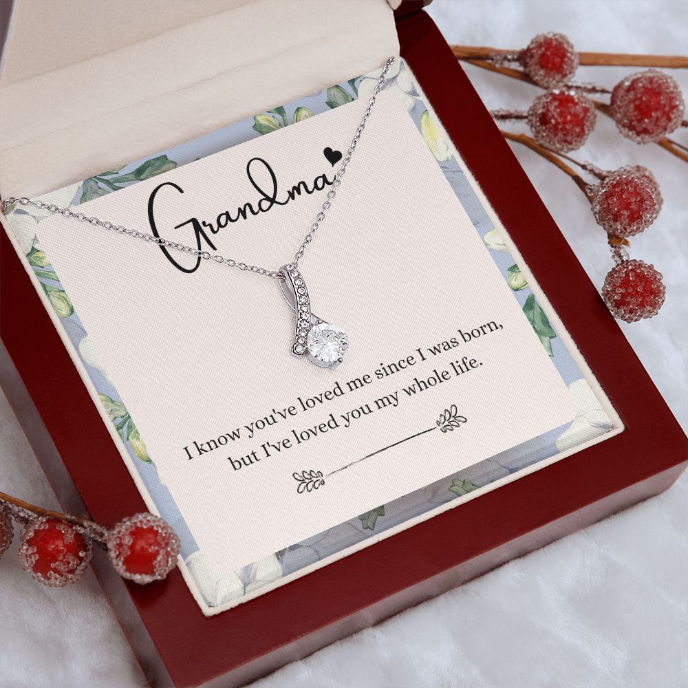 To My Grandma Necklace, Gift for Grandmother Necklace, Mothers Day Gift For Grandma Nana, Grandma Jewelry From Grandchildren GrandKids , Jewelry Box Gift For Grandma Grandmother9 Alluring Beauty Necklace