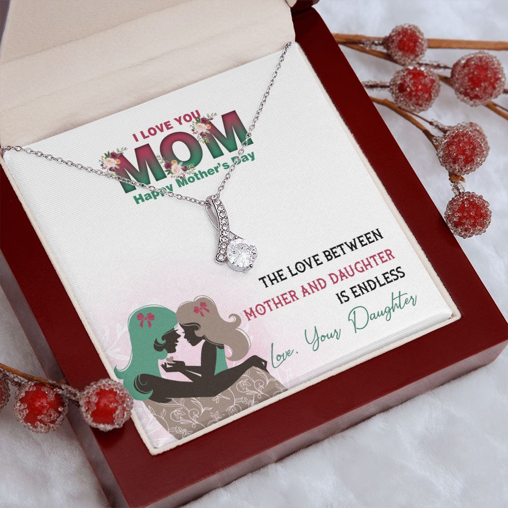 Mom Necklace Gifts for Mom from Daughter to Mom Gifts for Mothers Day from Daughter, To My Mom Necklace from Daughter to Mom Birthday Gifts Necklace with Message Card and Gift Box2236 Alluring Beauty Necklace